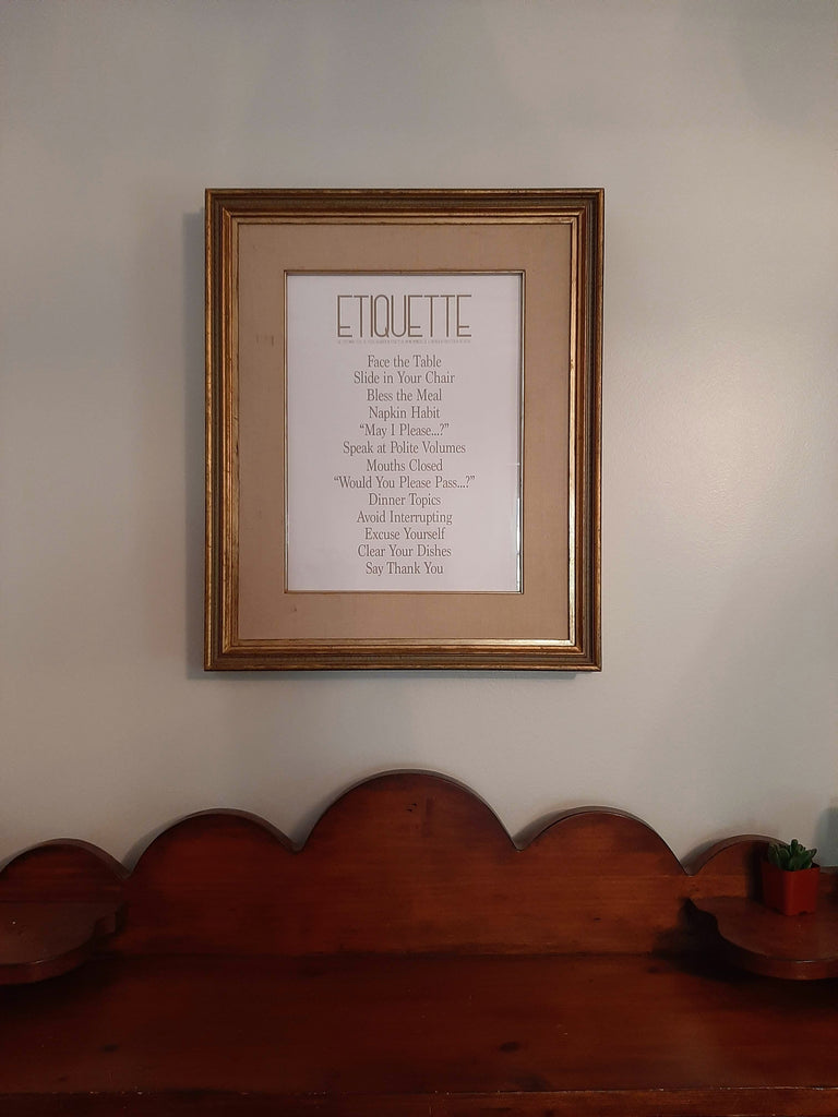 Etiquette Print